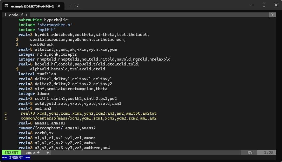Code ouvert sur WSL dans Linux.
