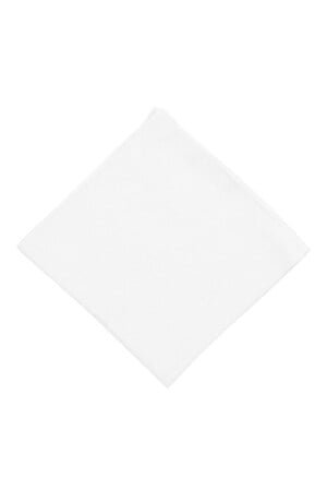 Square de poche en lin italien blanc