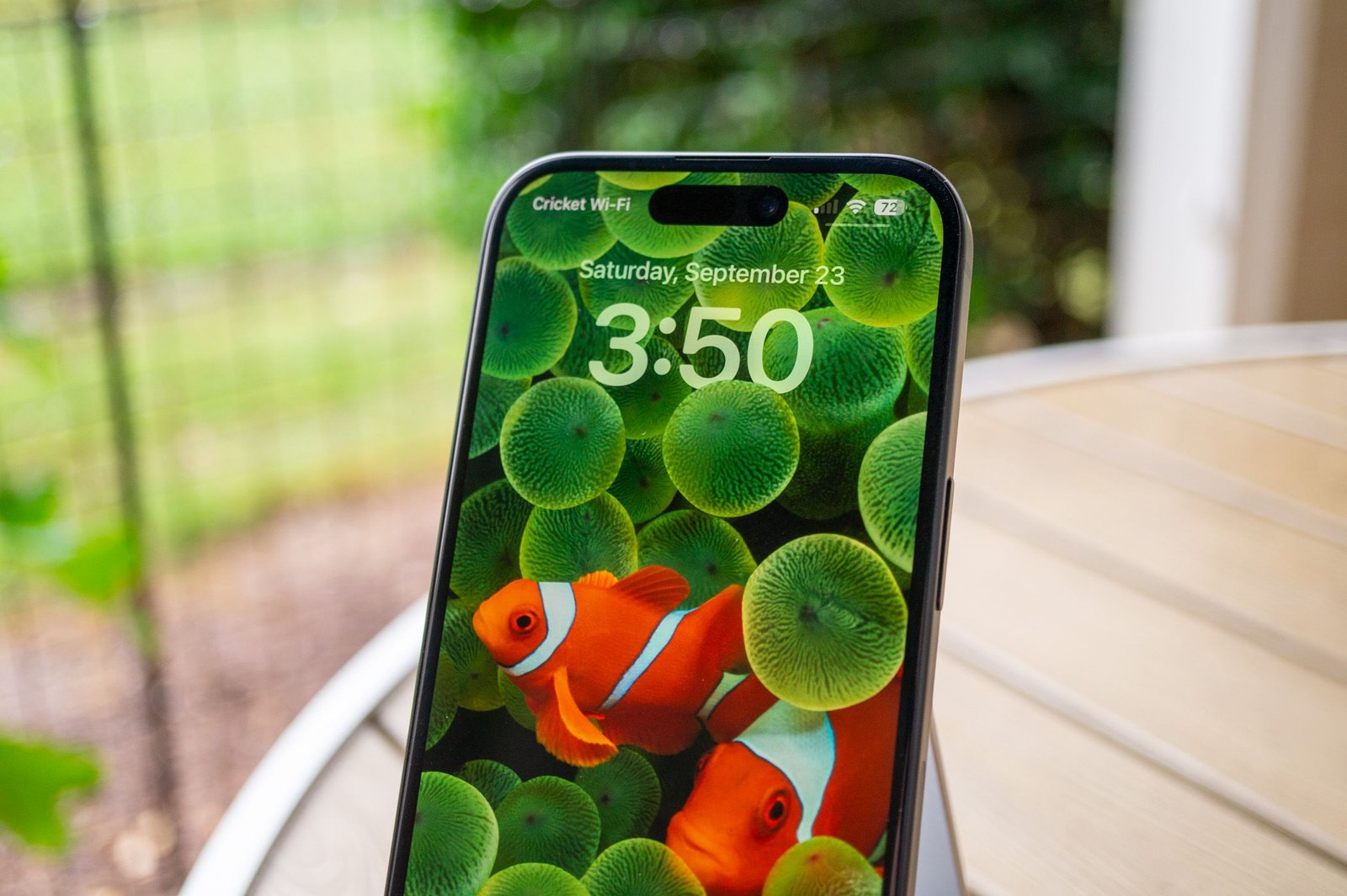 Écran de verrouillage Apple iPhone 15.