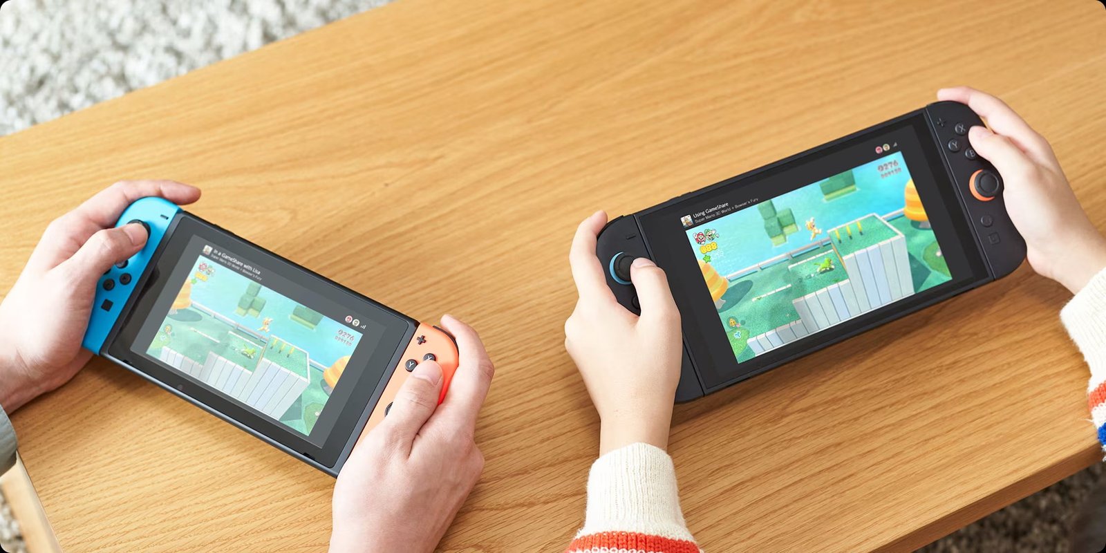 Un commutateur 2 utilisant Gameshare avec un commutateur 1.
