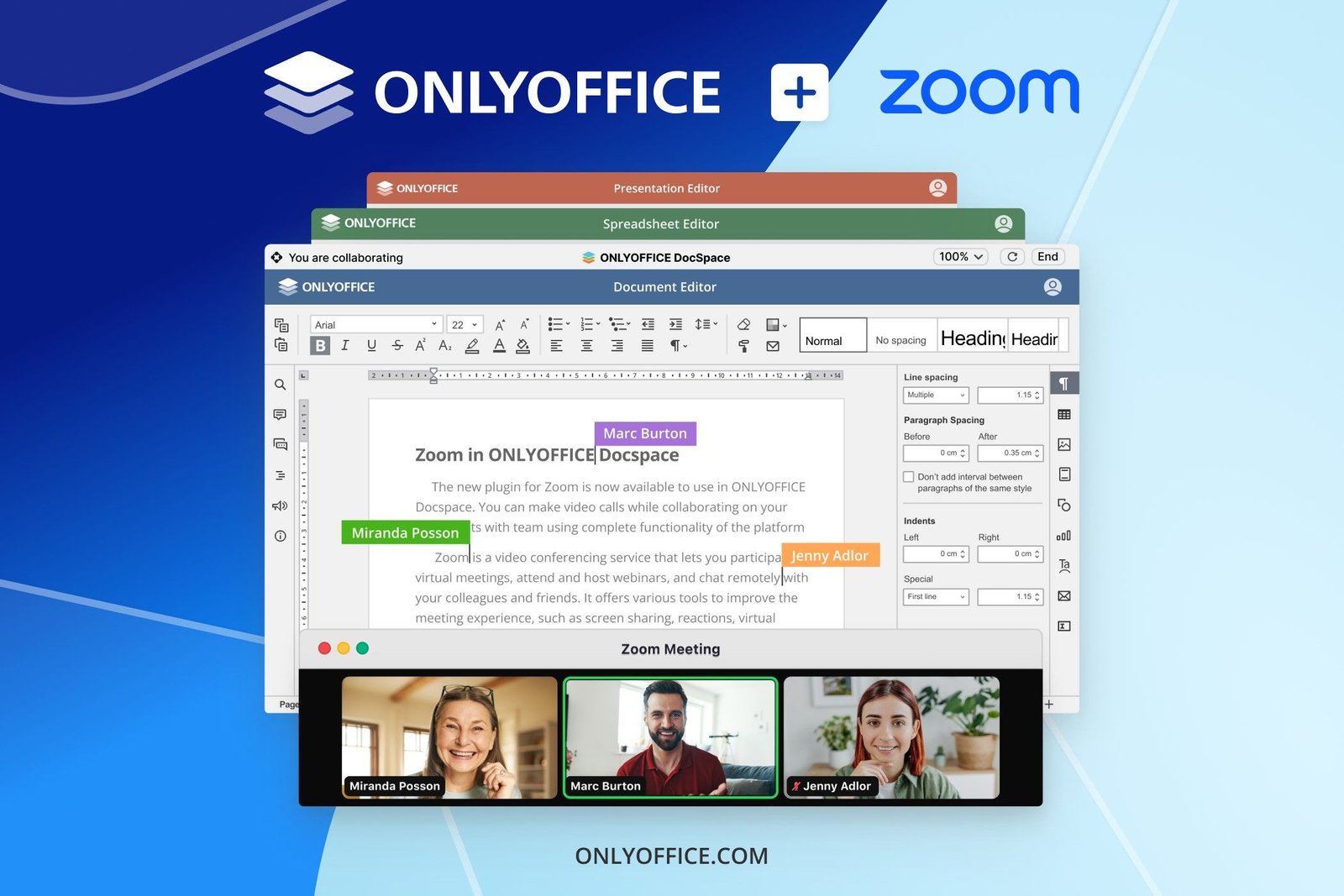 Collaboration uniquement du zoomo-office 