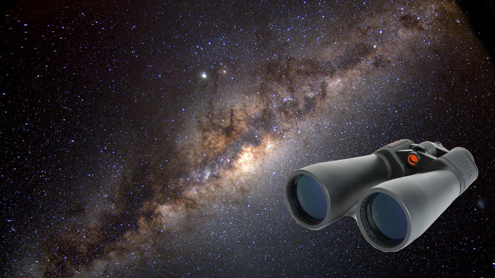 La Voie lactée avec une paire de jumelles Celestron.