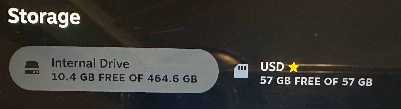 Carte Gold Star SD dans Steamos.