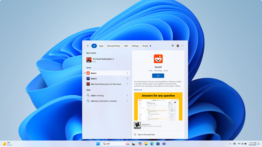 Stocker les résultats dans le menu de démarrage de Windows 11