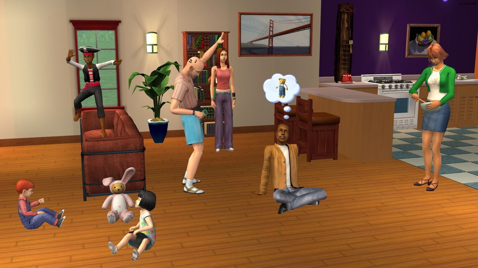 Une capture d'écran promotionnelle du jeu "La collection héritée SIMS ™ 2."