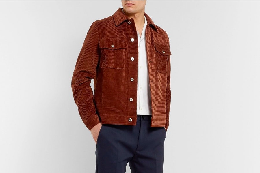Veste de chemise à cordon de coton Sefr Eric