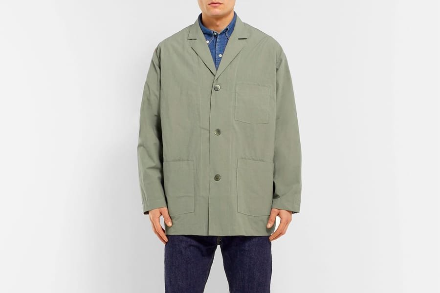 Veste de chemise en toile en coton surdimensionné Orslow