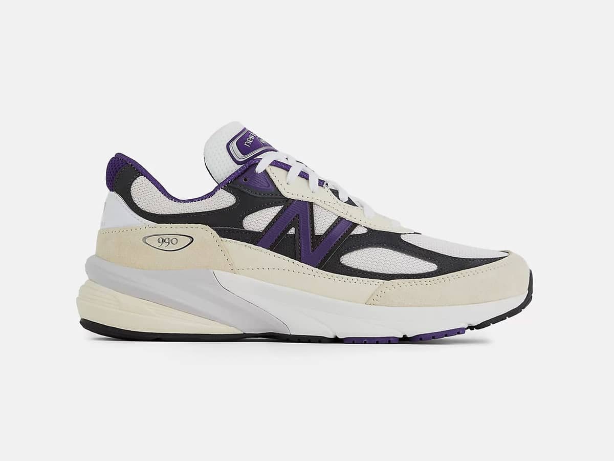 New Balance Made in USA 990V6 'White with Black Plum and Phantom' | Image: Nouveau équilibre