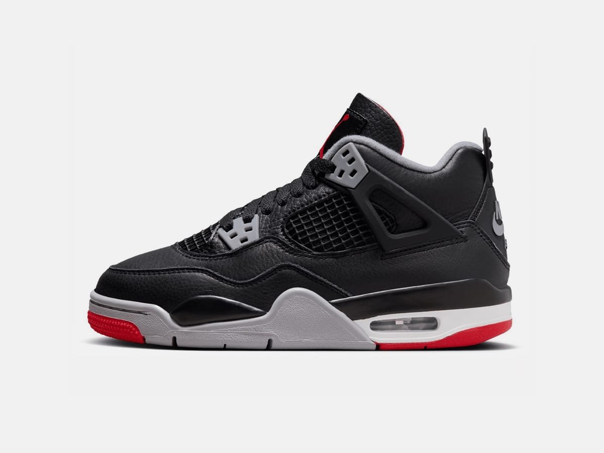Nike Air Jordan 4 Retro 'Black / Fire Red-Cment Gray' | Image: Nike