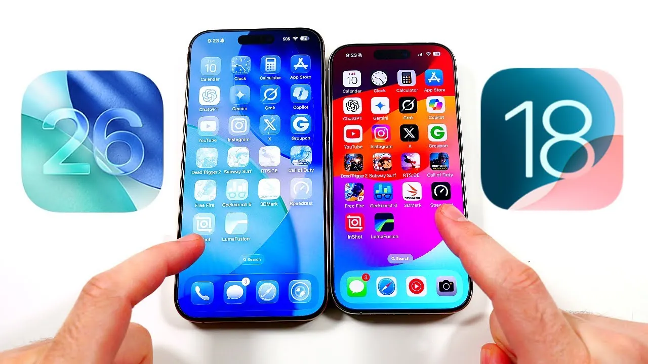 IOS 26 Beta 1 contre iOS 18 Analyse de stabilité et de fiabilité