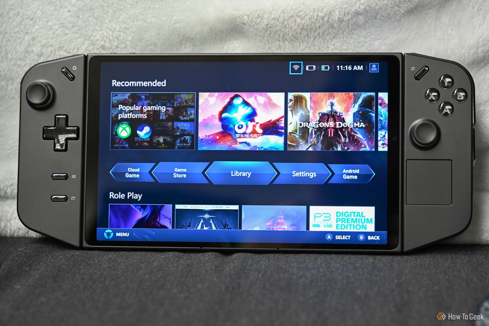 Légion Space Running on the Lenovo Legion Go