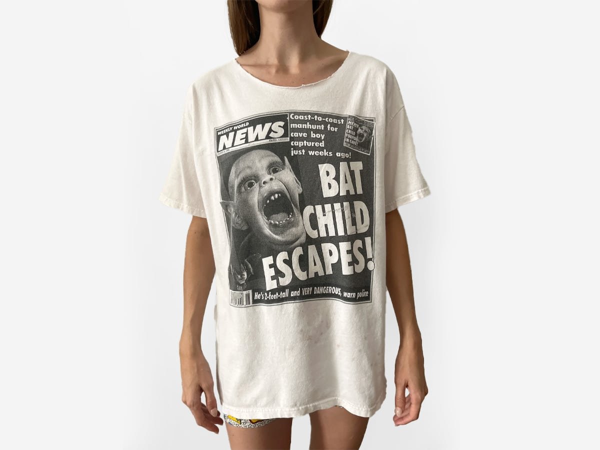 1992 Bat Child échappe au t-shirt | Image: Mothfood