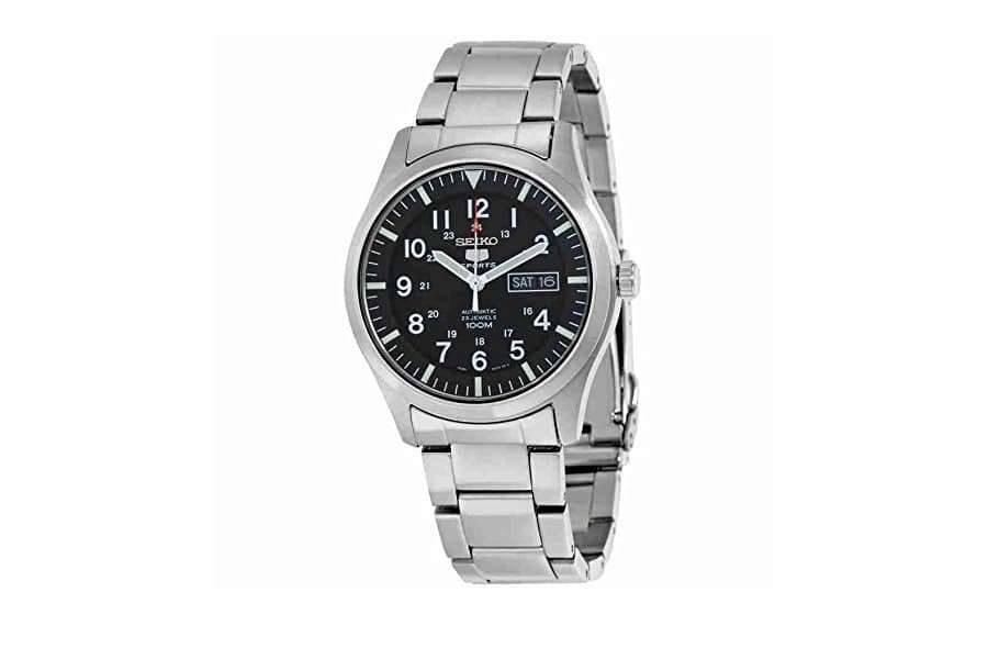 SEIKO 5 ACTEUR ATTENDUIR AUTOMATIQUE BLACK EN SAVEUX