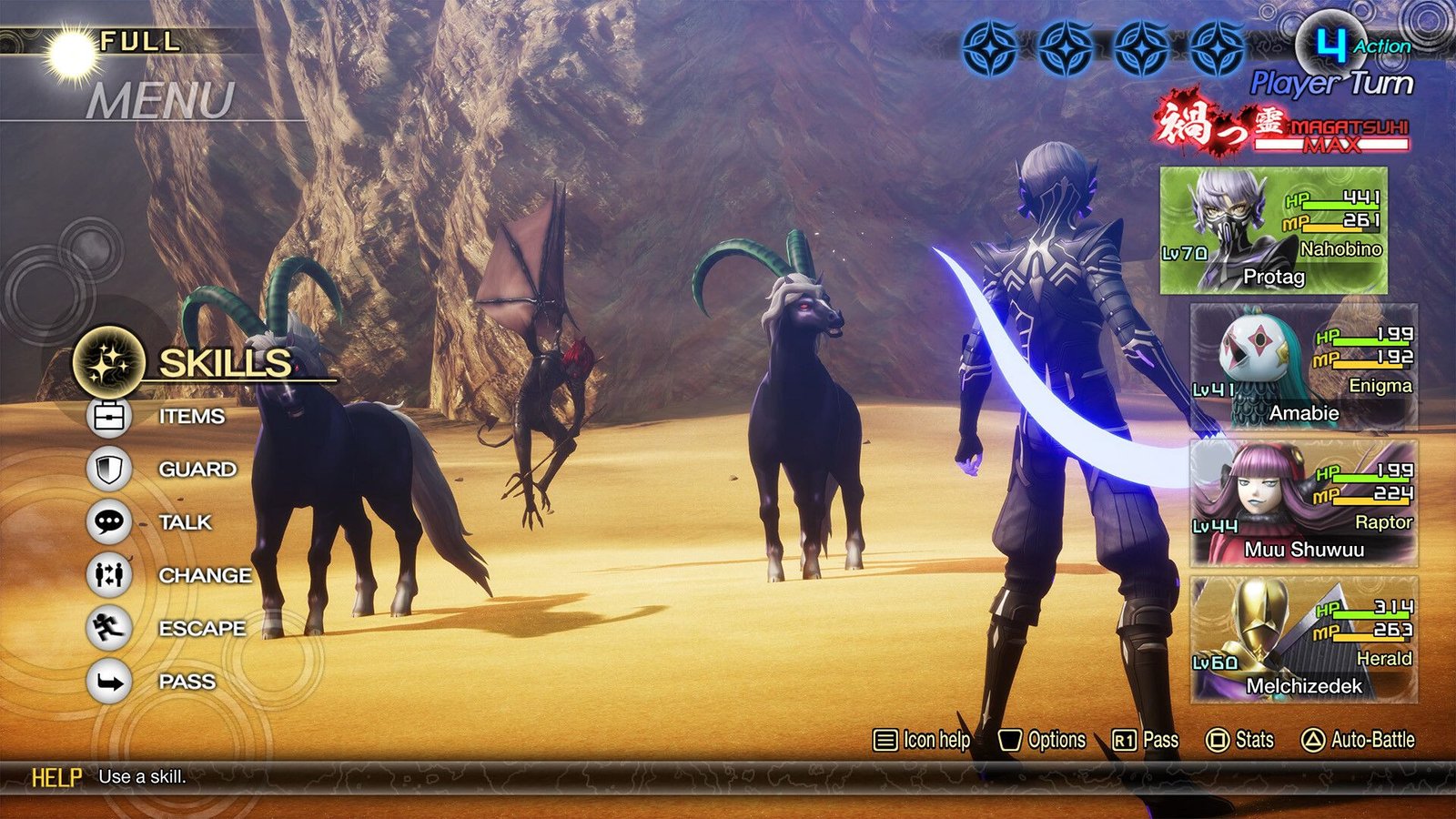 Gameplay de Shin Megami Tensei V Vengeance.