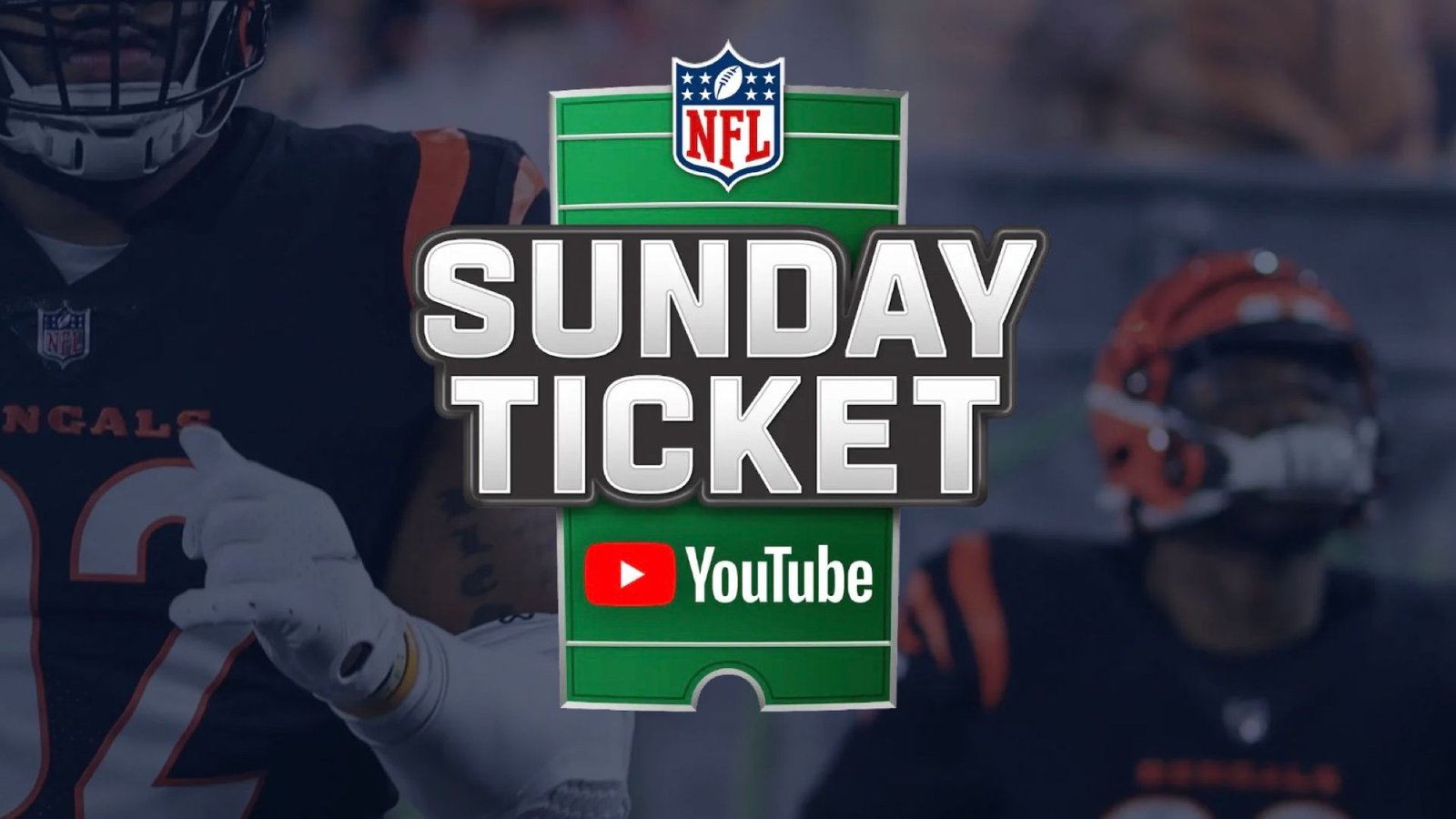 Le logo YouTube du dimanche NFL a superposé les joueurs de football. 