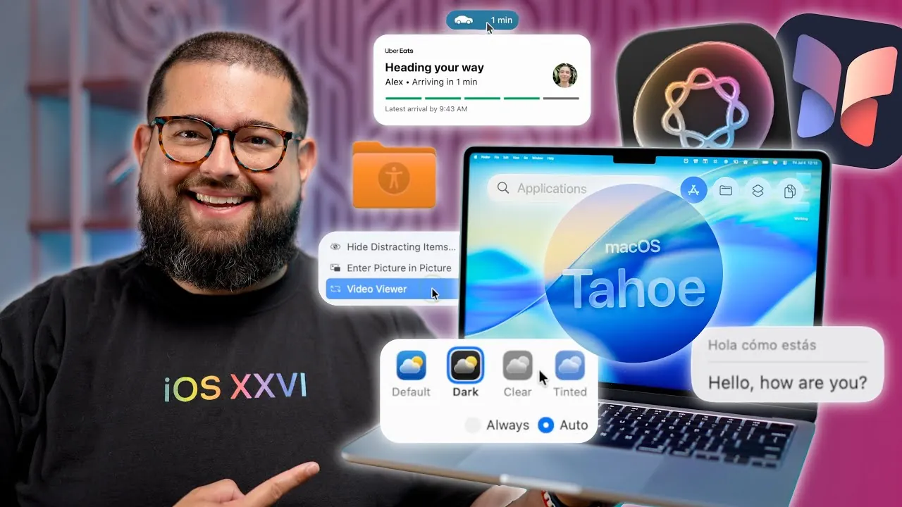 Améliorations de la recherche de projecteurs et historique du presse-papiers dans MacOS Tahoe