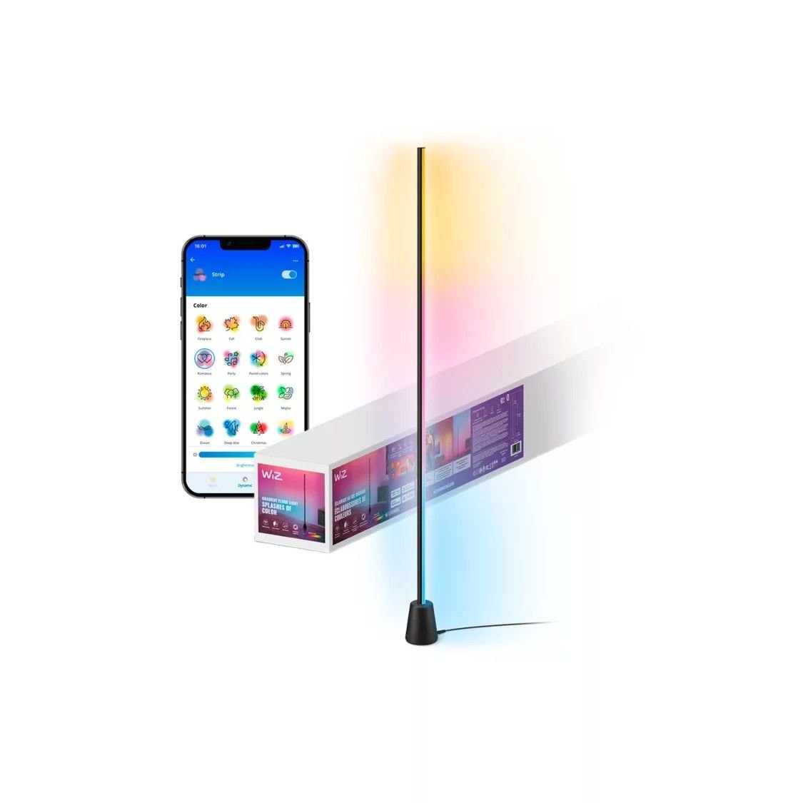 Étiquette de produit léger du sol dégradé de Wiz