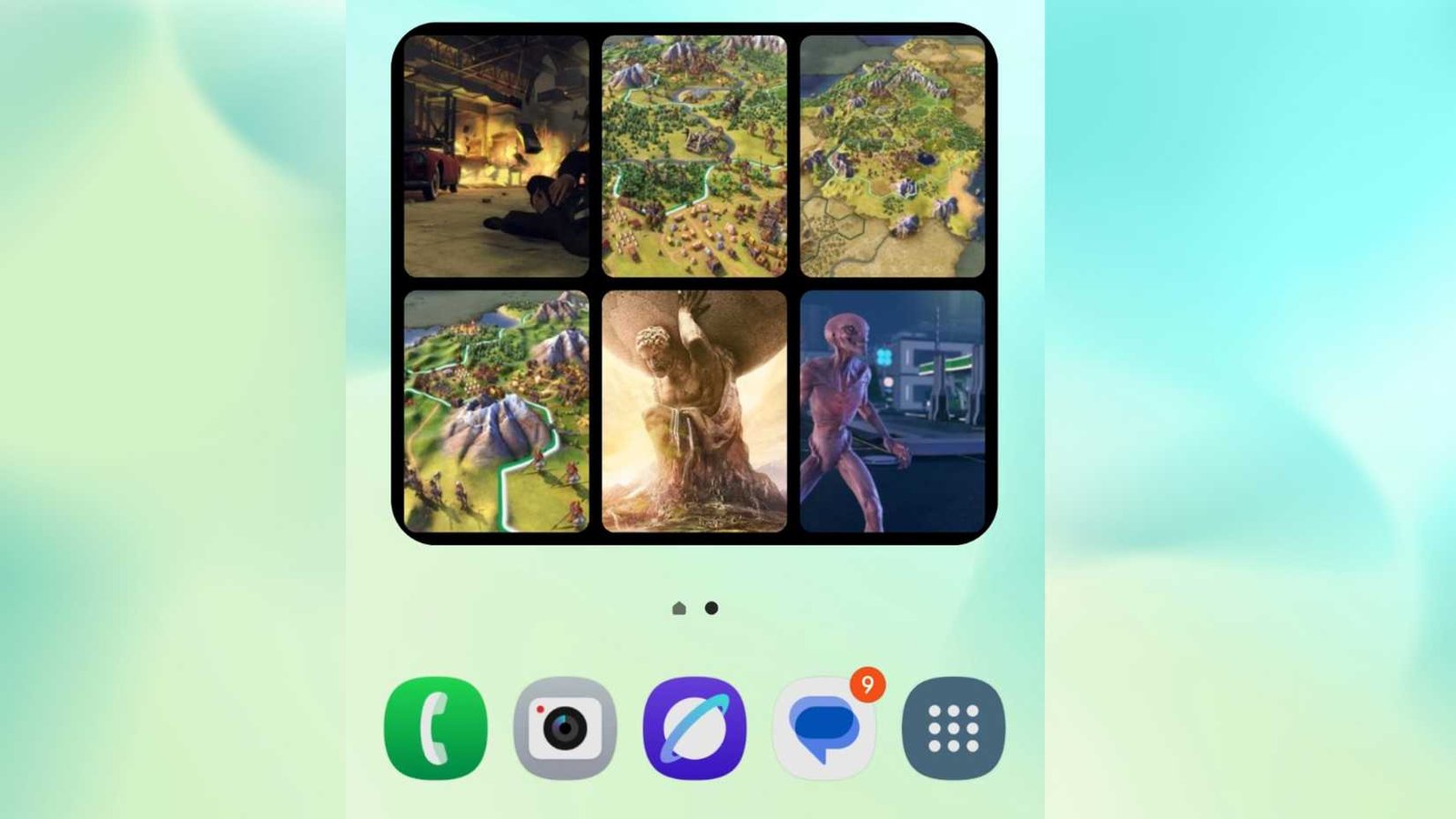 Le Pinterest montrant des images de jeux vidéo sur l'écran d'accueil d'un téléphone
