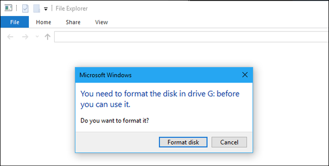 Le dialogue Format Windows. 
