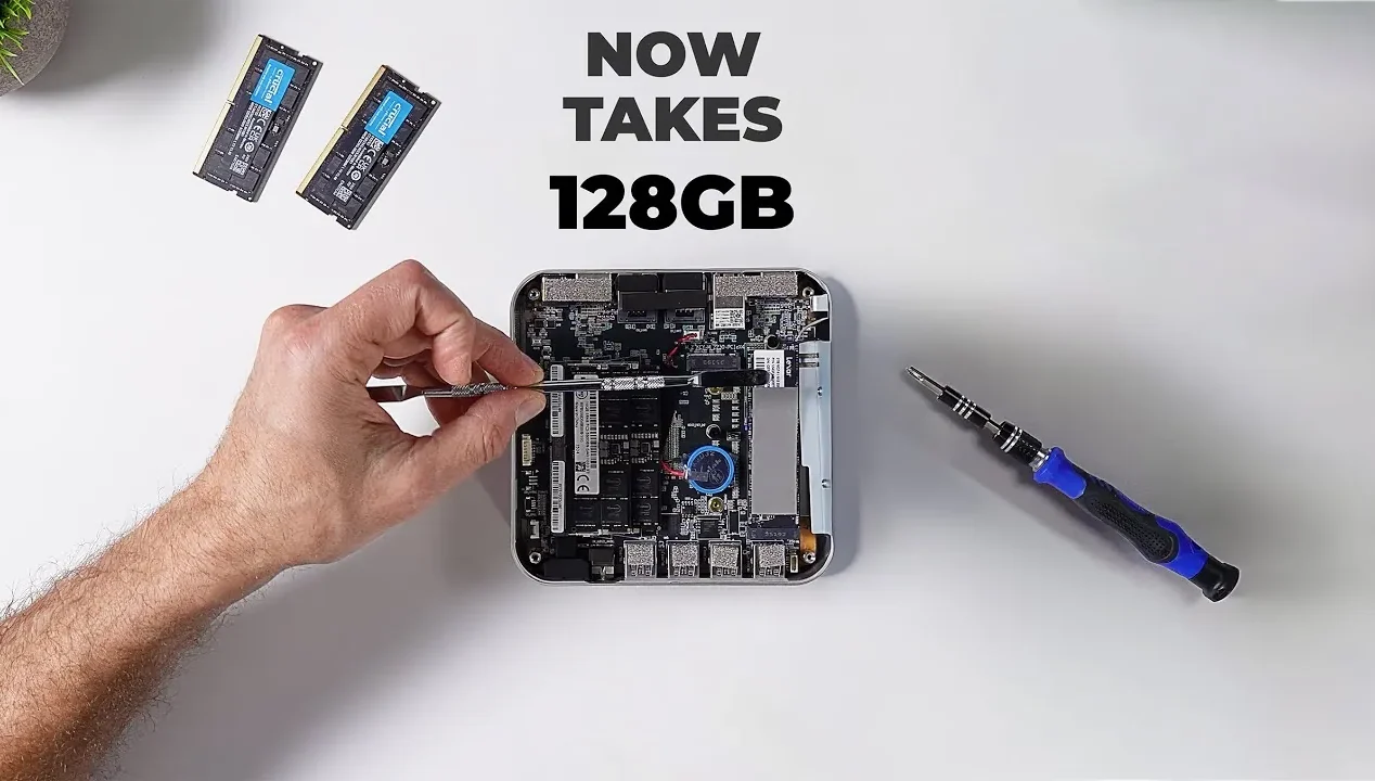 Mini PC compact avec une mémoire améliorable et un design élégant