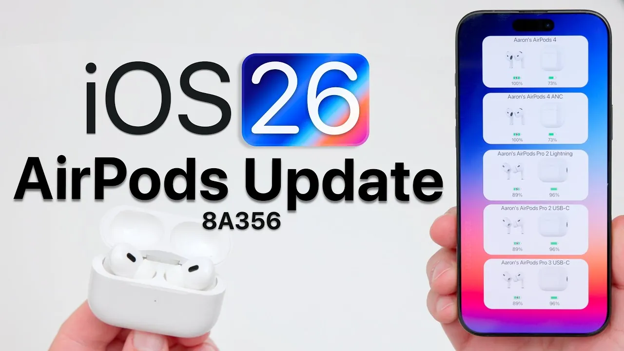 AirPods Pro 2 avec mise à jour du micrologiciel iOS 26 pour de meilleures performances