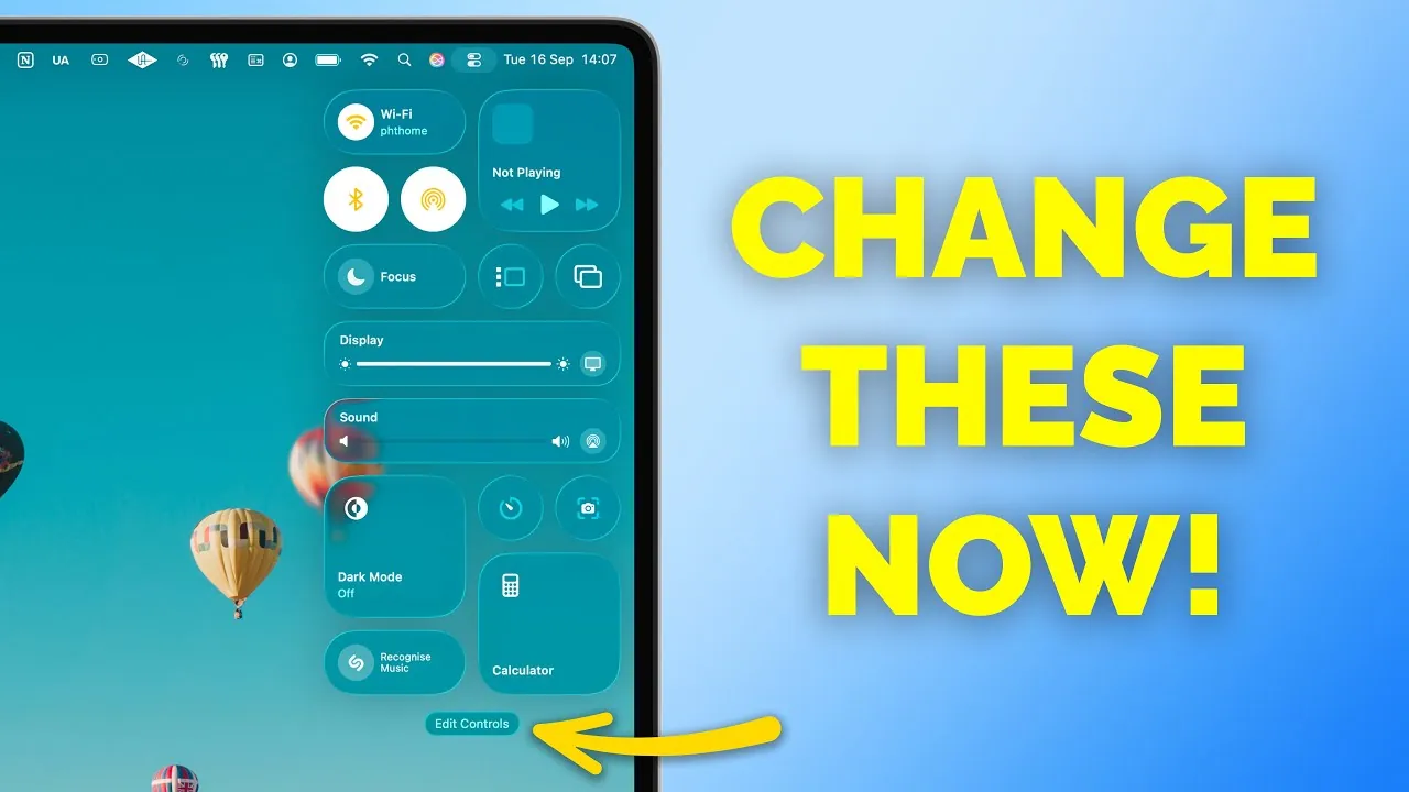 Paramètres d'écran de verrouillage personnalisés dans macOS Tahoe