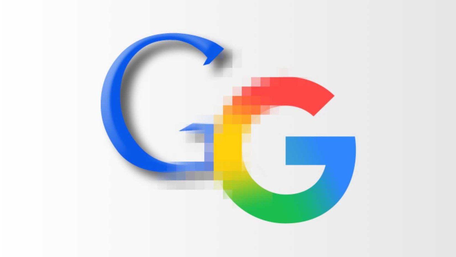 Old Google Logo transitionnant vers le nouveau logo Google.