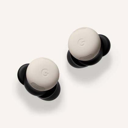 Porcelain Google Pixel Buds Pro 2 sur un fond blanc