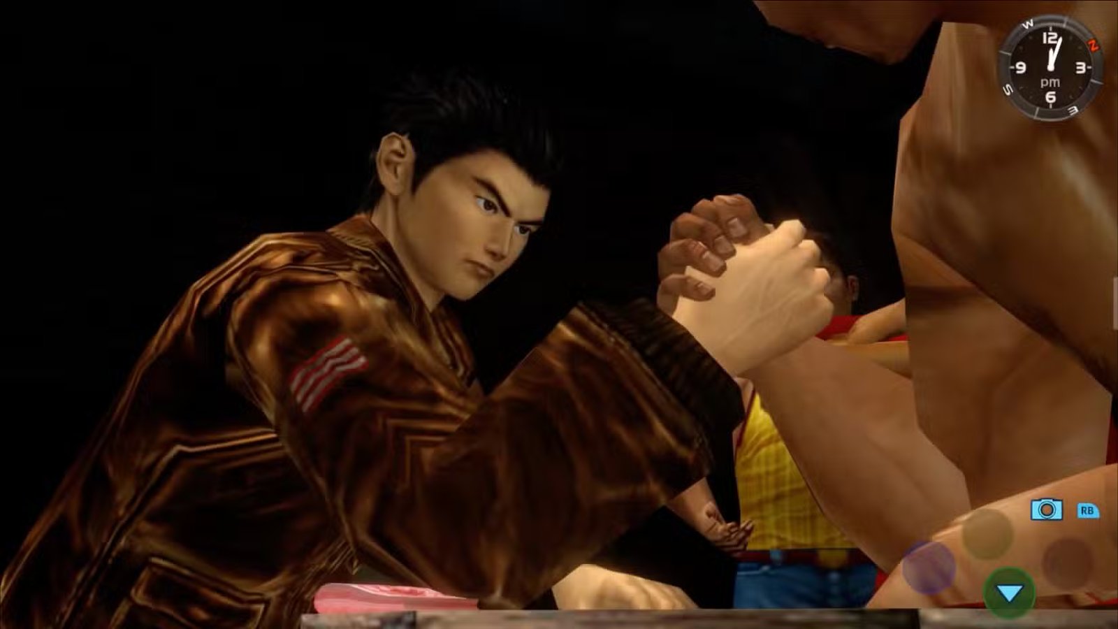 Bras de fer dans Shenmue II.
