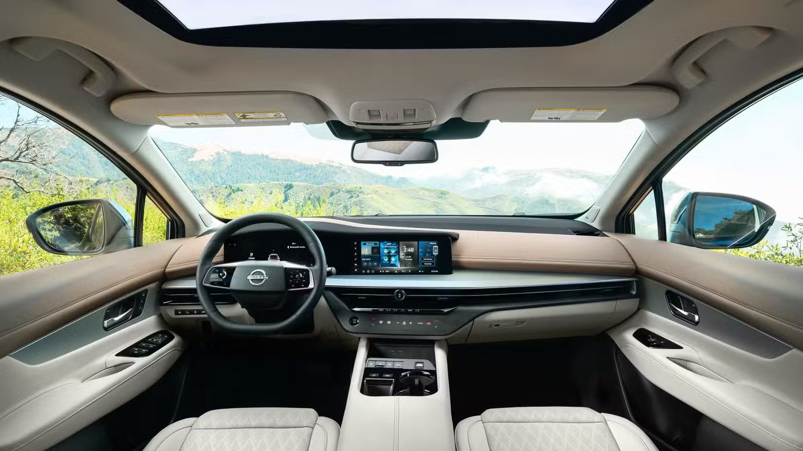 Plan intérieur du tableau de bord d'un Nissan Murano 2025