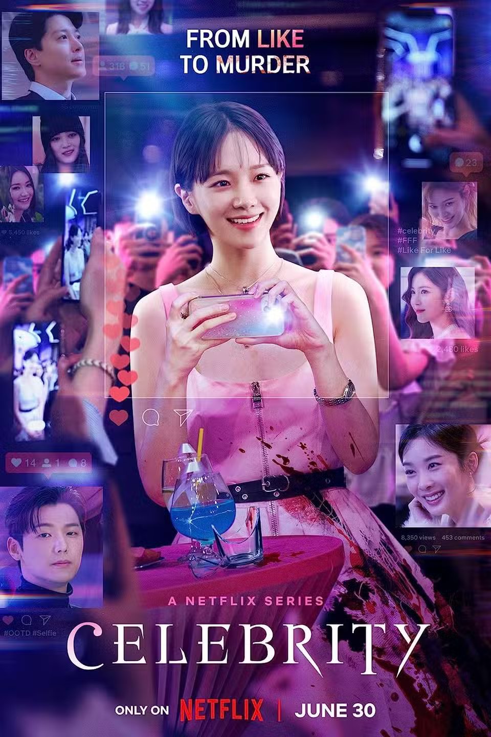 Affiche de télévision de célébrité Netflix