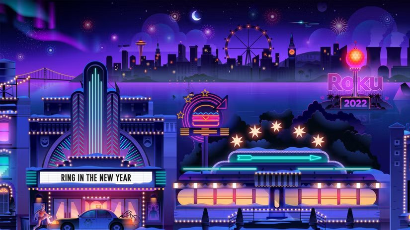 Roku City pendant le Nouvel An.