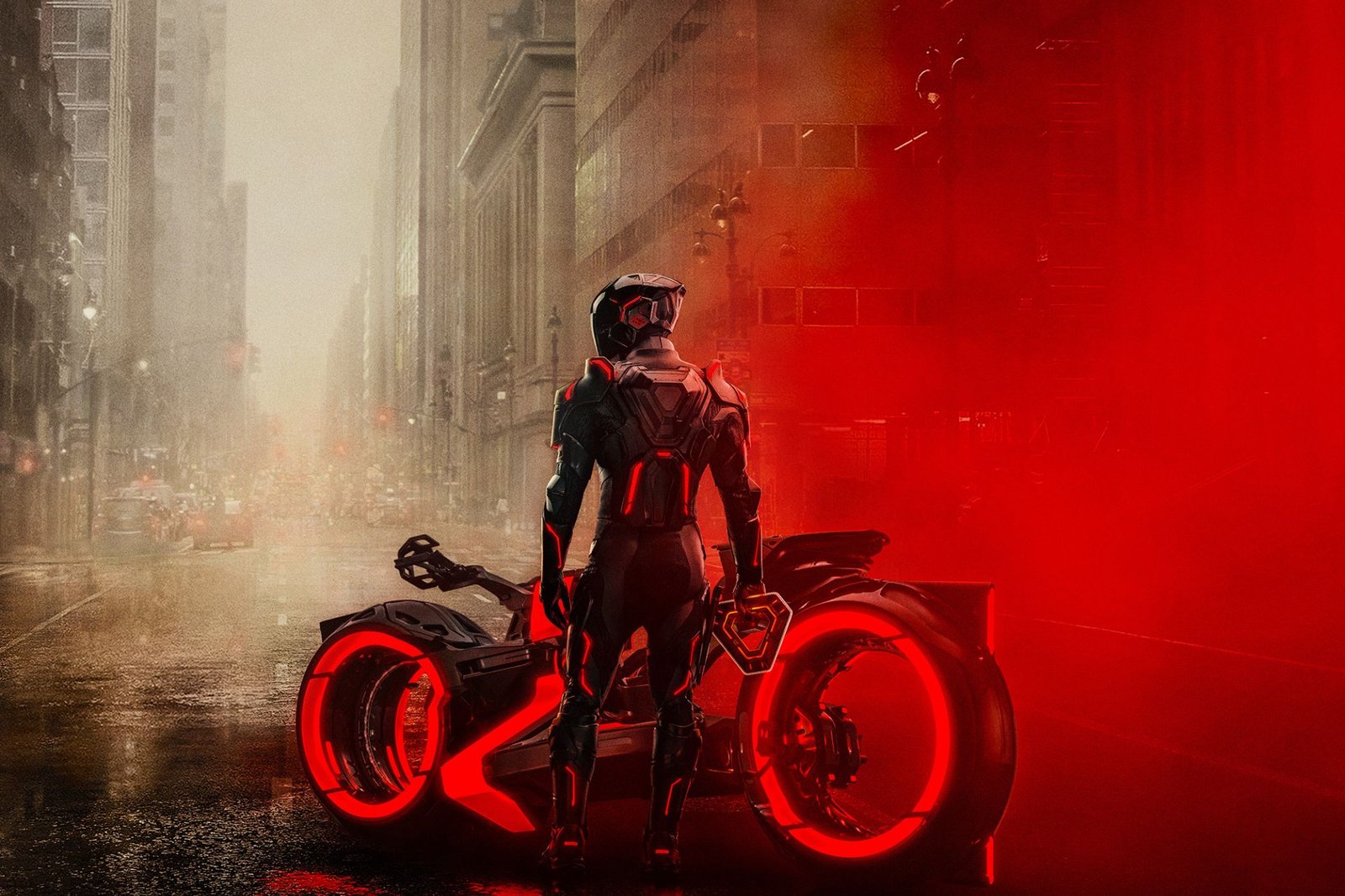 Cycle lumineux de Tron Ares Poster