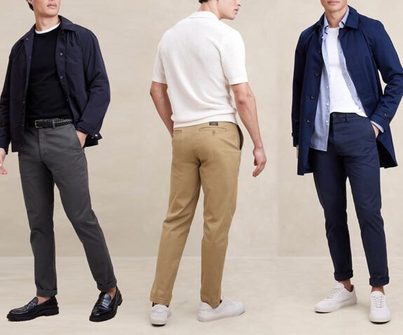 Pantalon chino à effet usé Banana Republic Factory