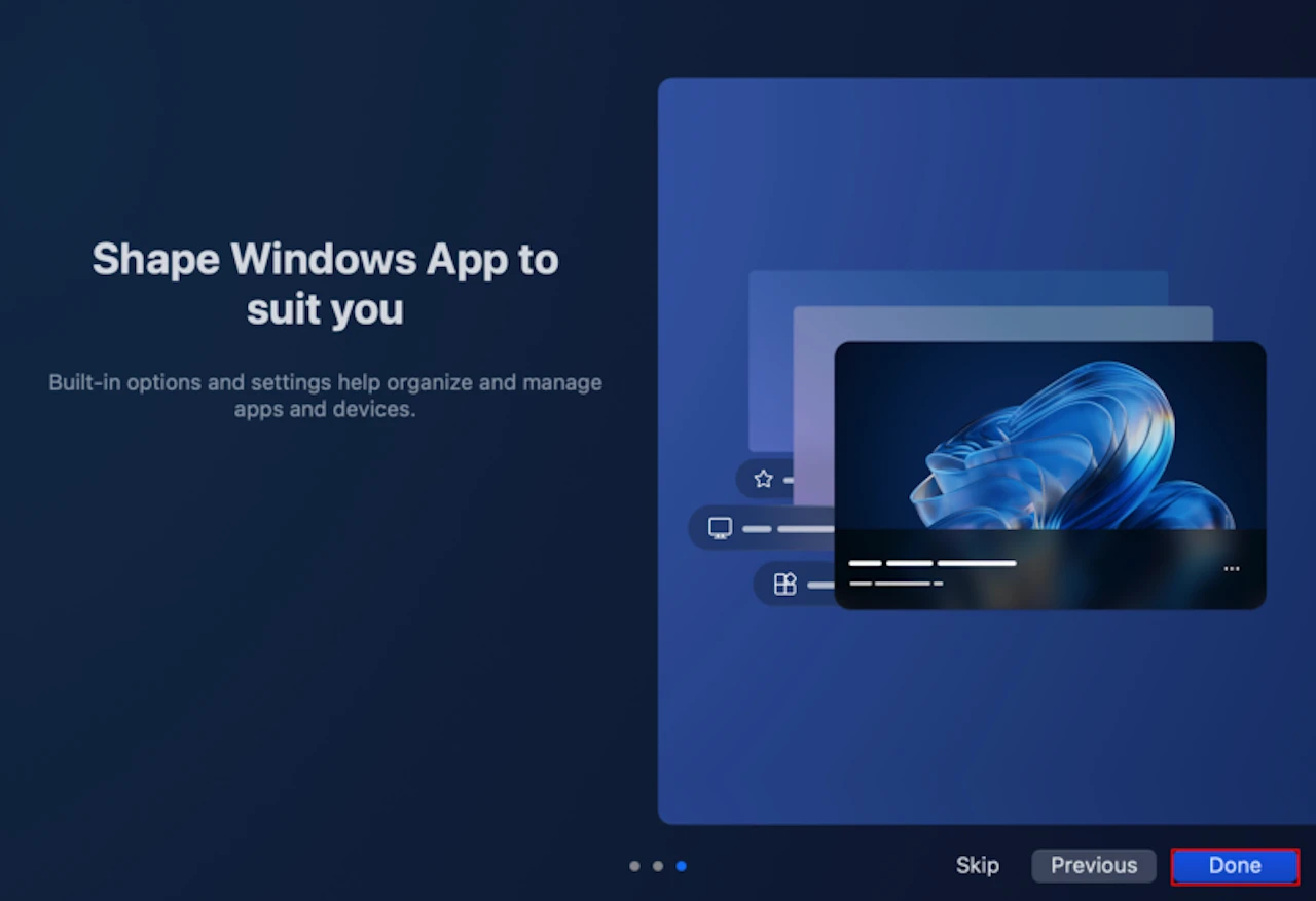 Bureau à distance Windows pour Mac