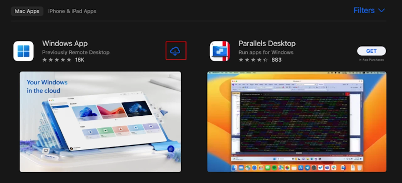 Bureau à distance Windows pour Mac