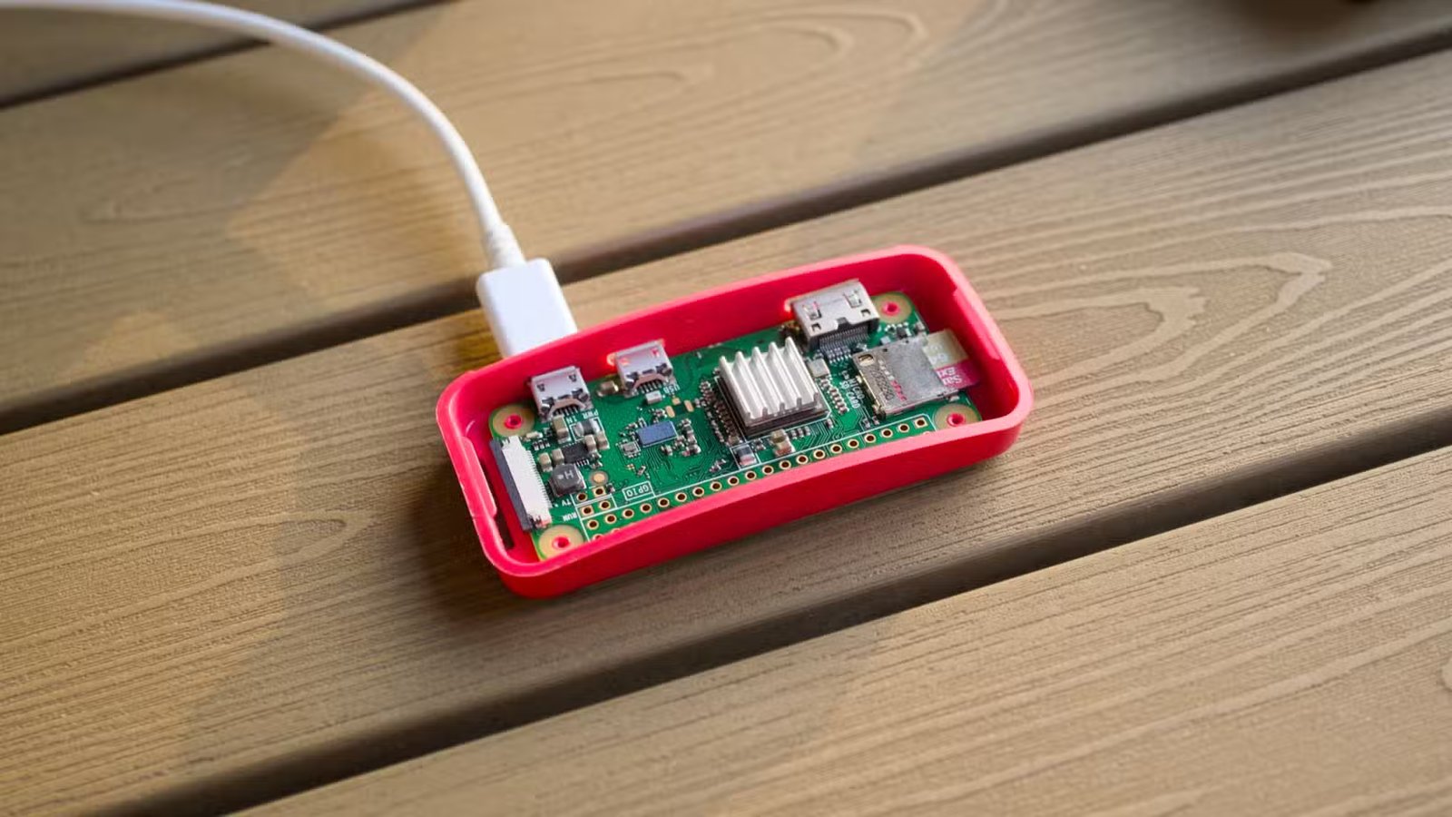 Raspberry Pi Zero W branché