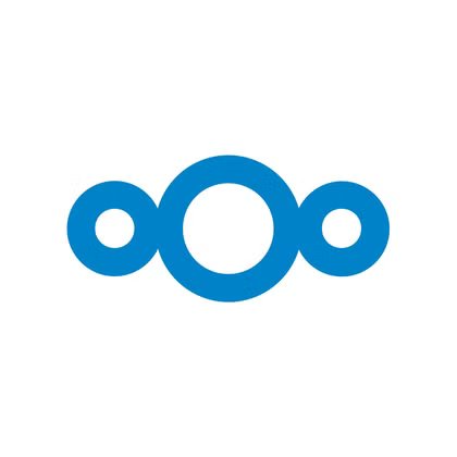 Logo Nextcloud sur fond blanc