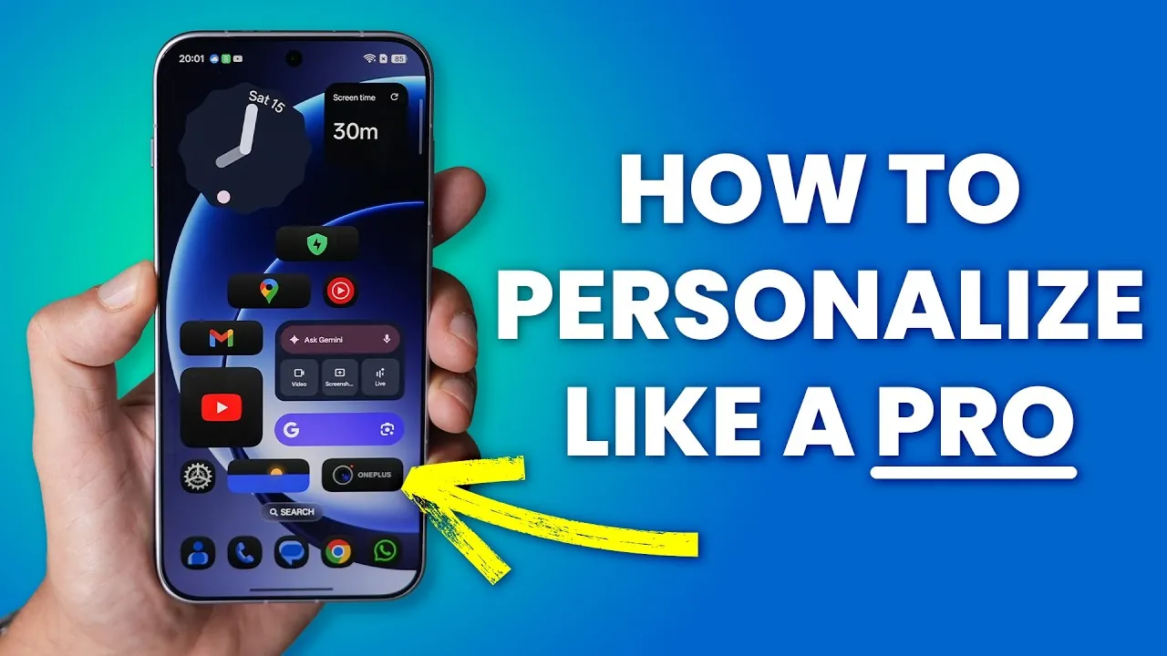 Options de personnalisation des couleurs du système dans Oxygen OS 16 pour une interface personnalisée