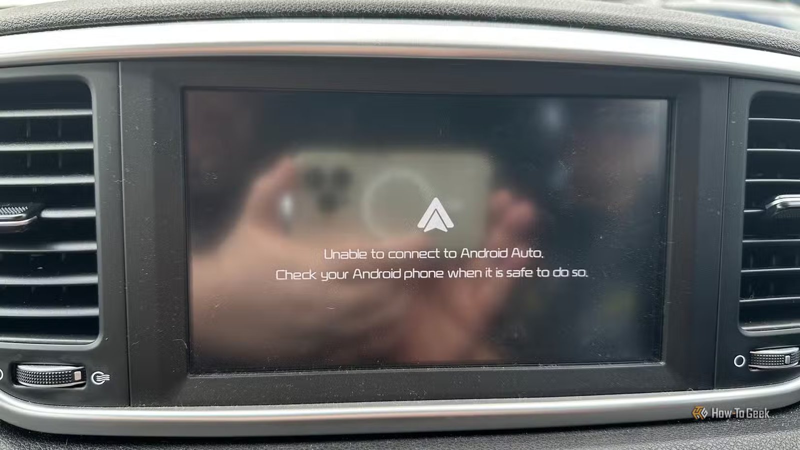 Message d'erreur Android Auto dans une KIA Sportage
