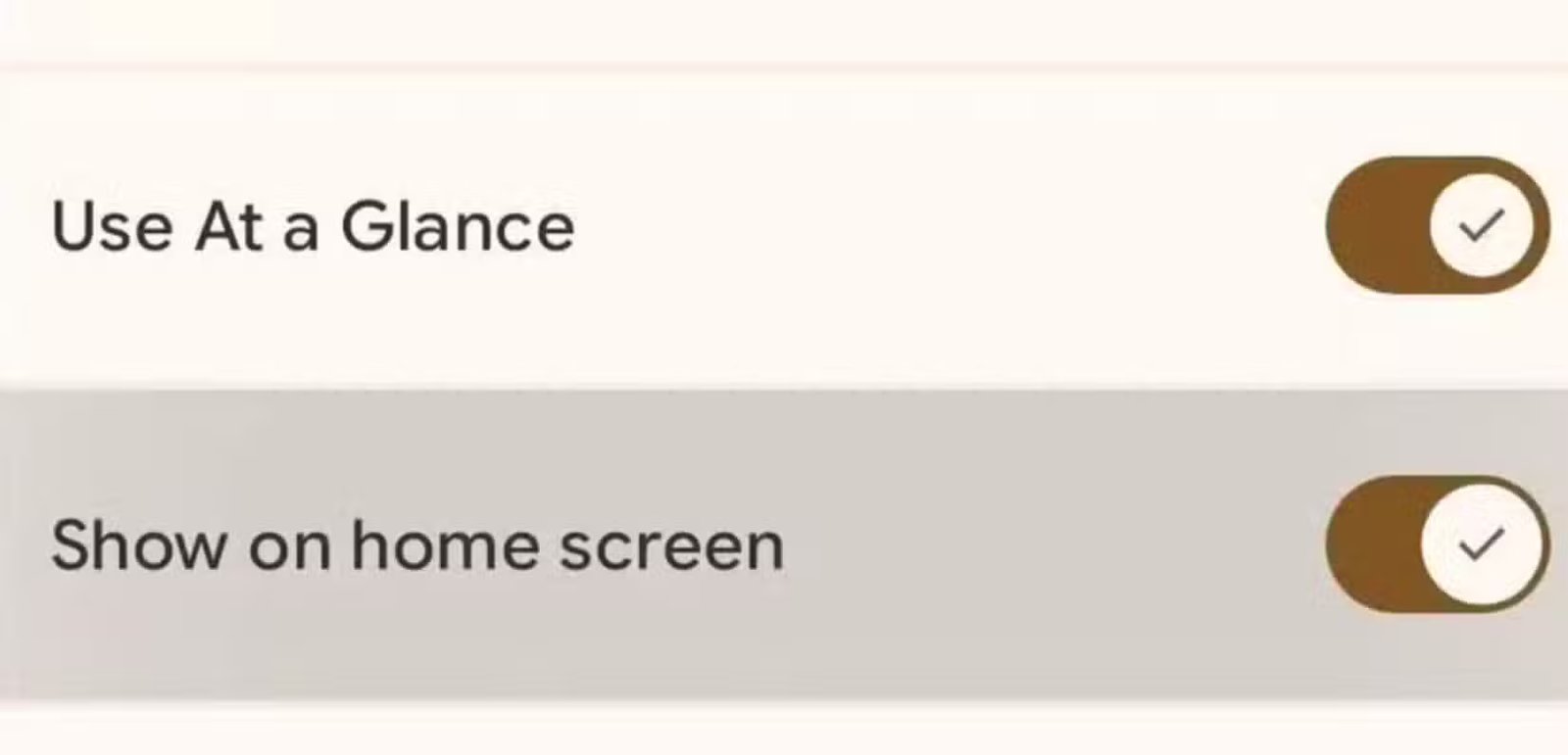 en un coup d'œil, désactivez l'option sur le pixel