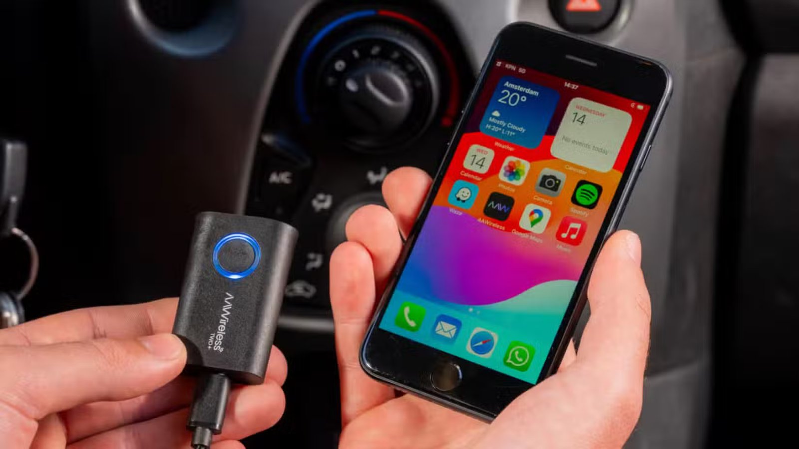 AAwireless TWO+ et un iPhone