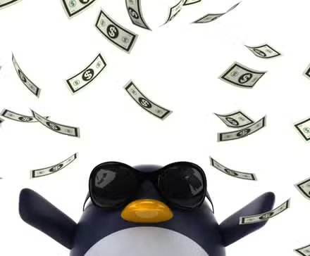 Un influenceur pingouin est comblé d’argent.