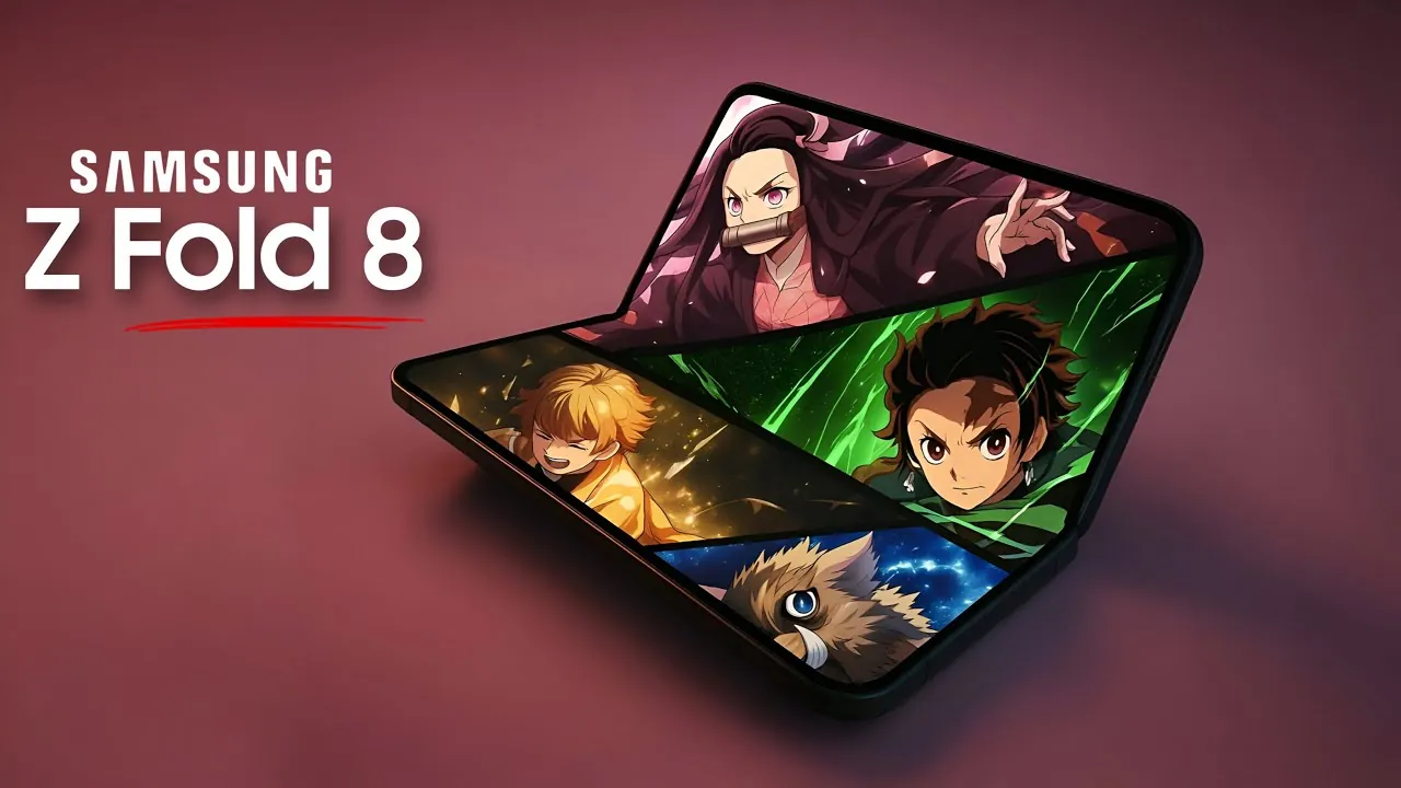 Samsung Galaxy Z Fold 8 avec un design pliable de style livre pour une utilisation améliorée
