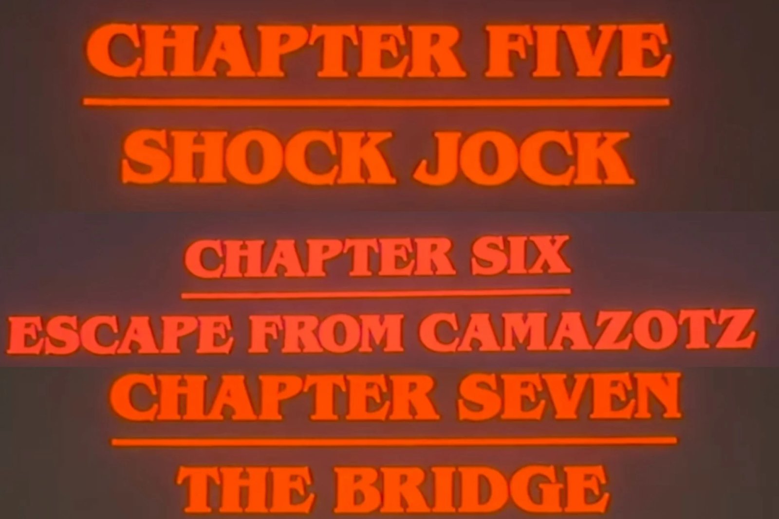 Stranger Things Vol 2 Titres Netflix R Duffer Ig