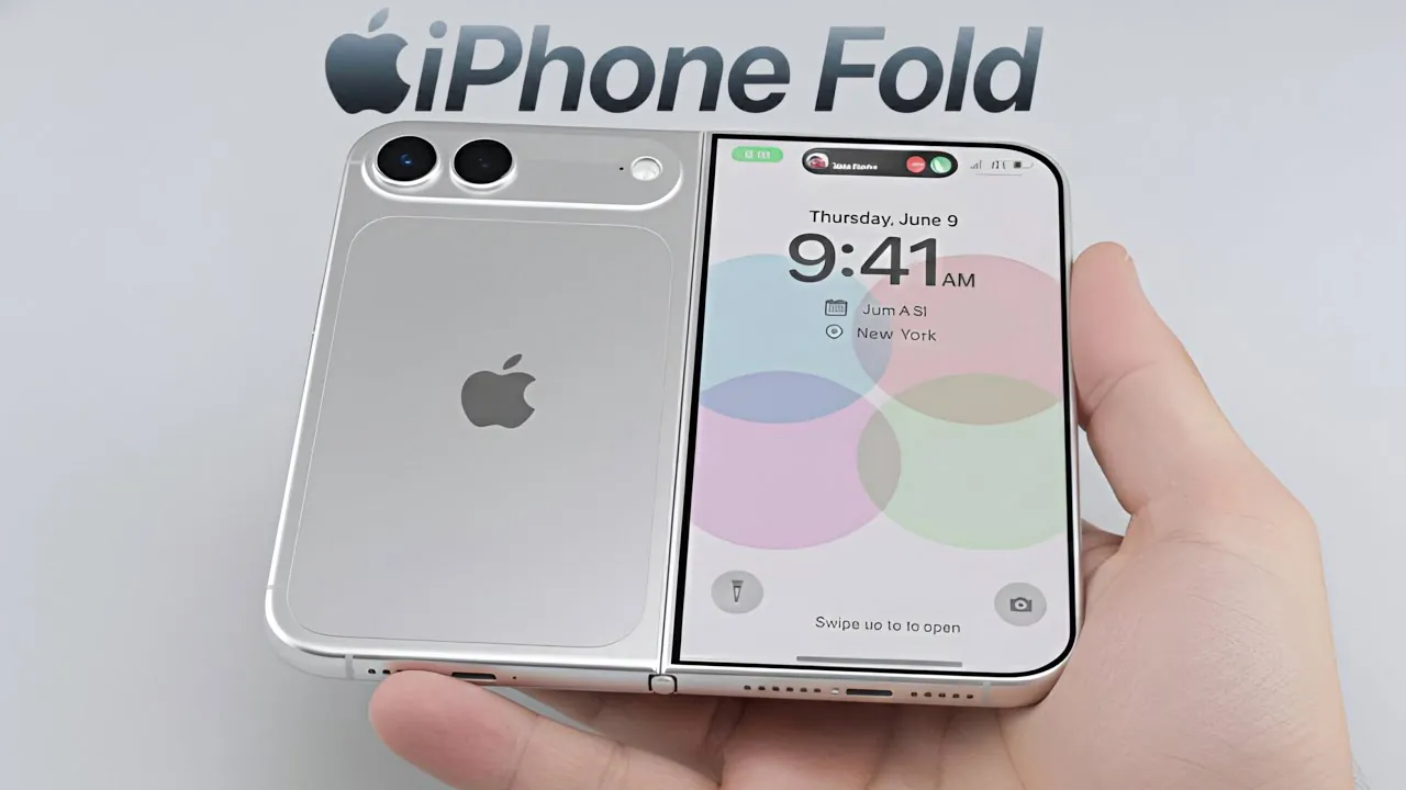 Gros plan sur la potentielle charnière en métal liquide d'Apple pour l'iPhone Fold