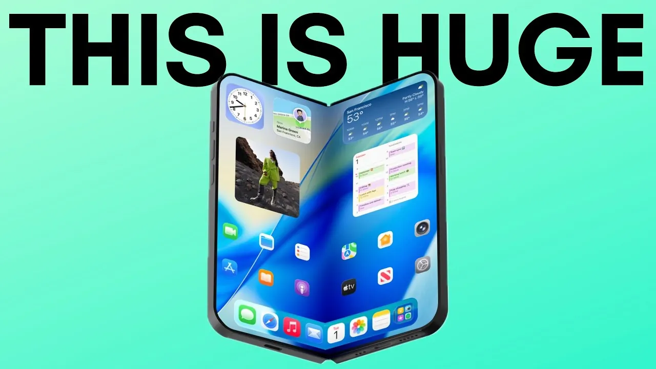 Gros plan sur la technologie d’affichage OLED avancée de l’iPhone pliable