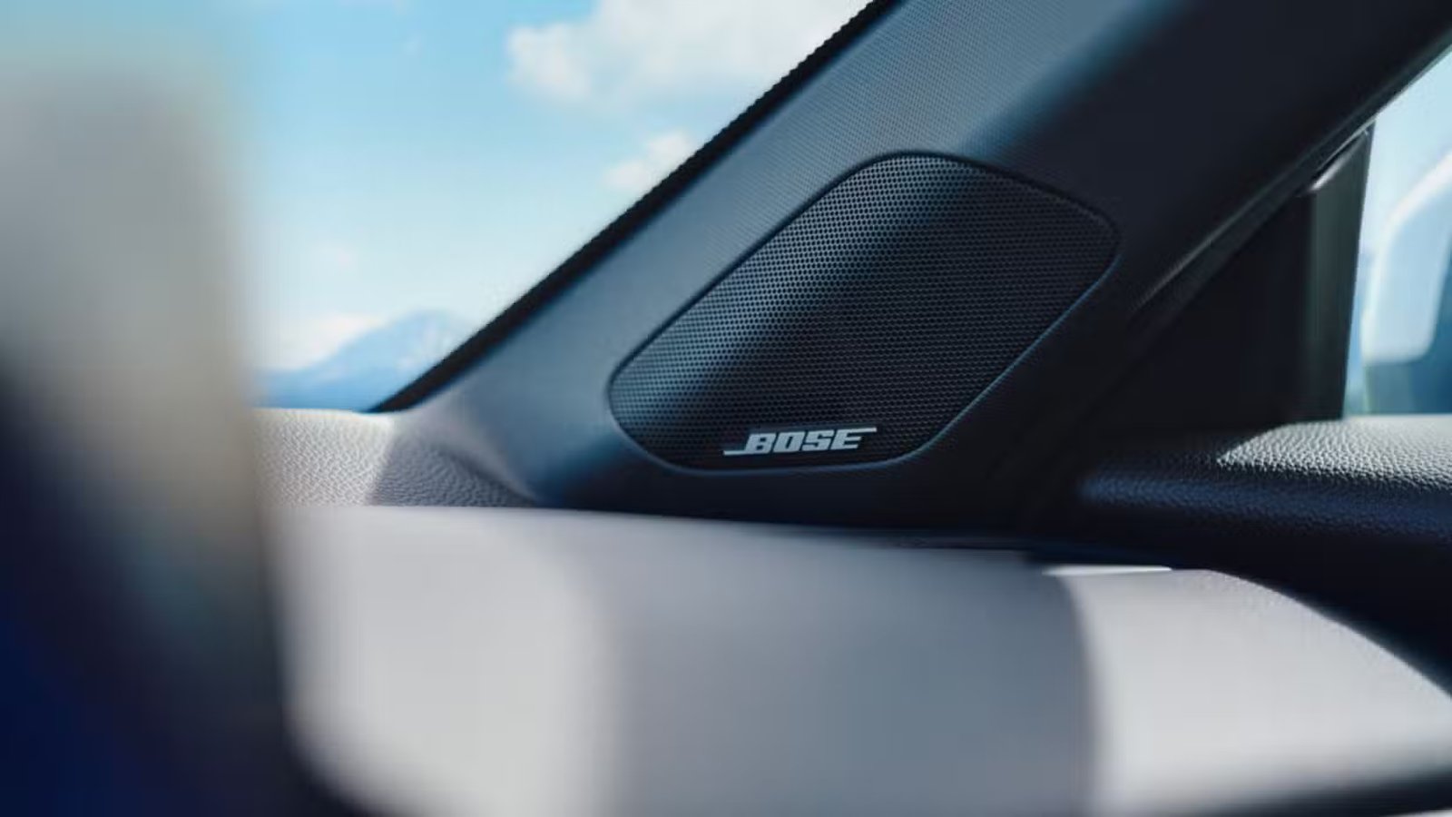 Gros plan du haut-parleur Bose dans une Honda Prelude hybride 2026.