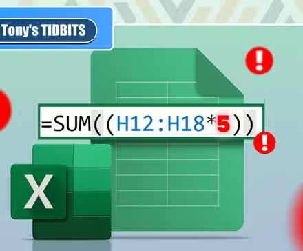 Illustration d'un fichier Excel avec une formule et quelques alertes autour.