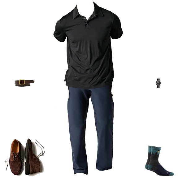 1S4O Huckberry 2326 Chino Chukkas Polo